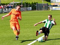 018 2016 Genemuiden HHC Hardenberg  02-07-2016: Voetbal: SC Genemuiden v HHC Hardenberg: Genemuiden/Tom Heerkes (l) of HHC Hardenberg, Frank Jansen (r) of Genemuiden/